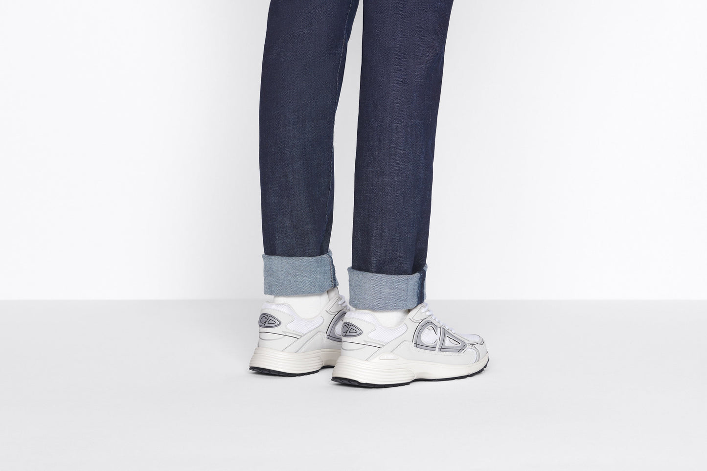 B30 Sneaker • White Mesh and Technical Fabric