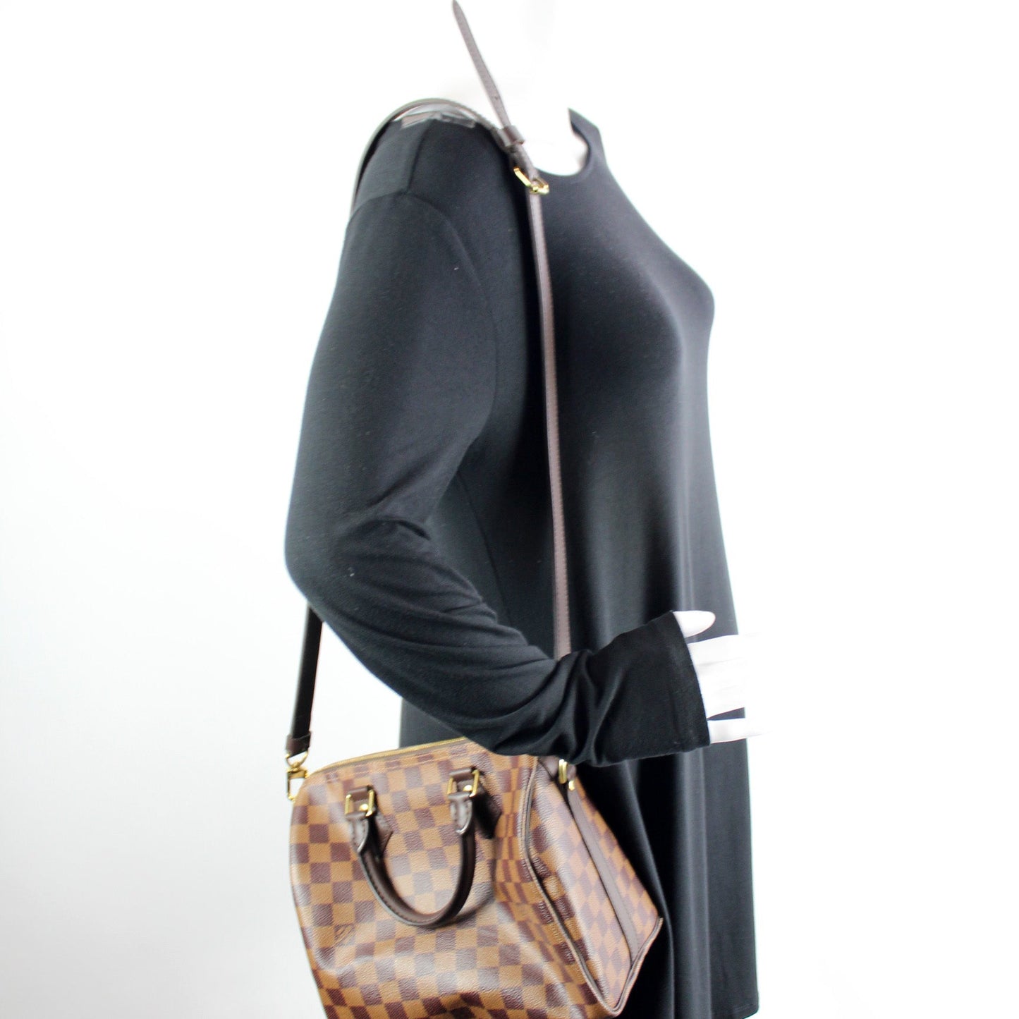 Speedy 25 Bandouliere Damier Ebene