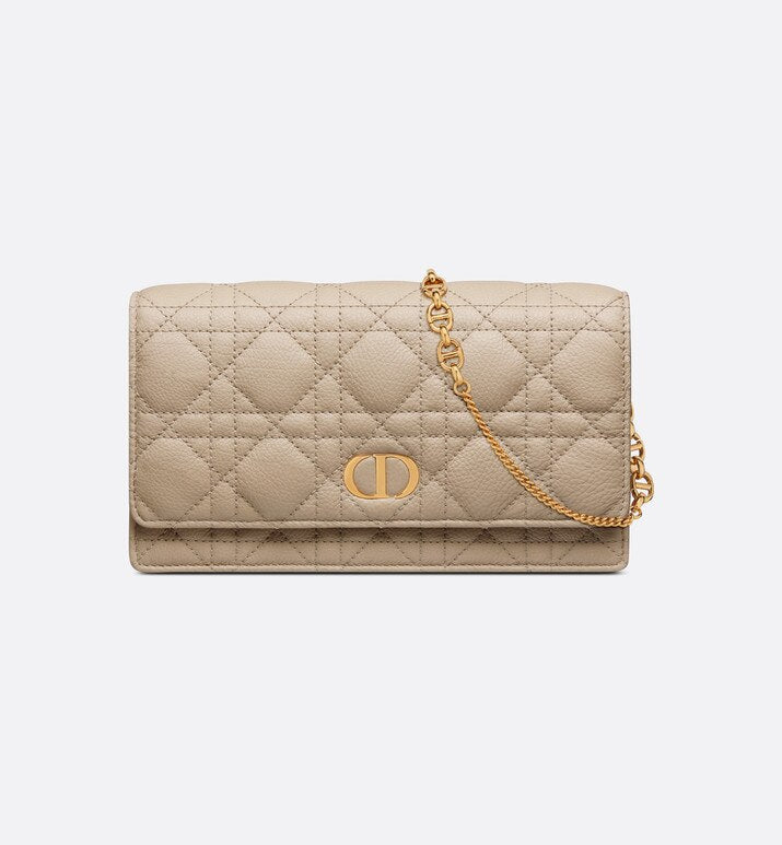 Dior Caro Pouch • Natural Supple Cannage Calfskin