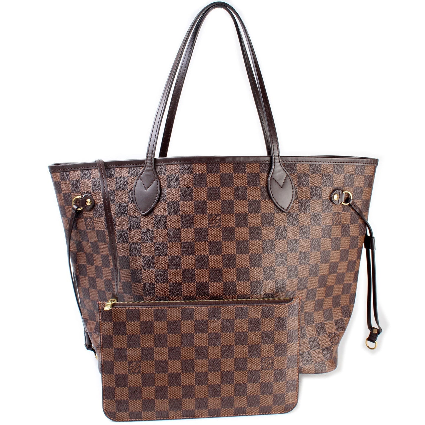 Neverfull With Wallet MM Damier Ebene