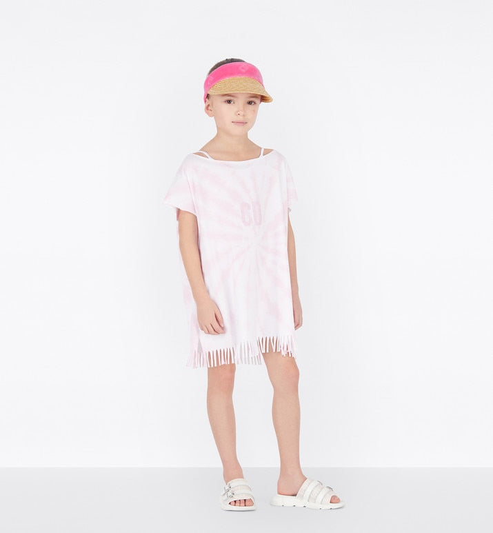 Kid's Dress • Fuchsia Pink Tie-Dye Cotton Jersey