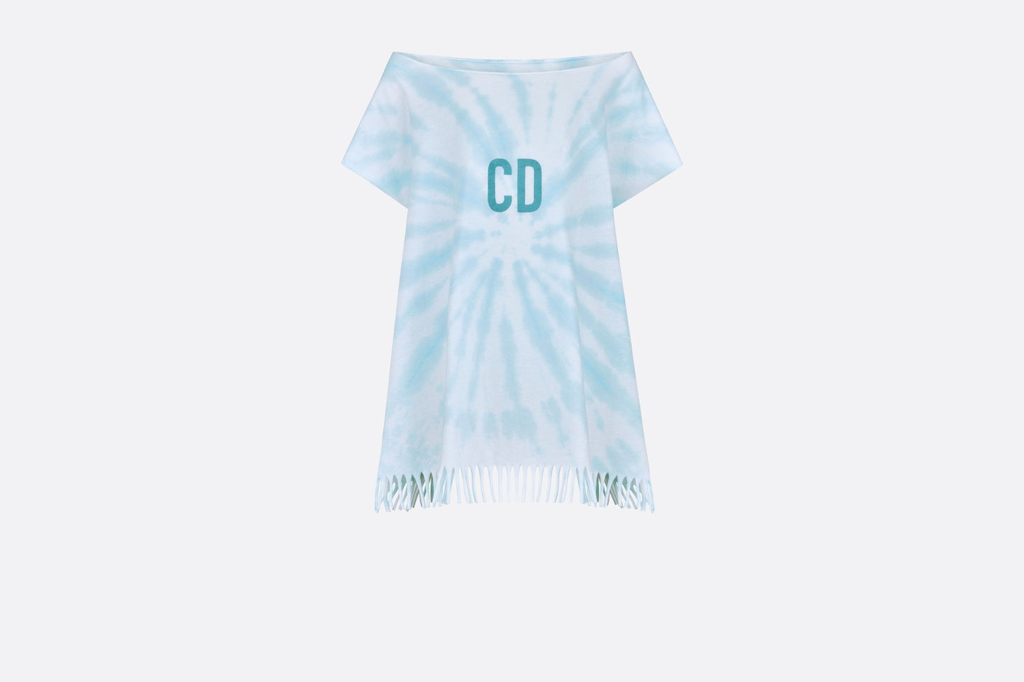 Kid's Dress • Pale Blue Tie-Dye Cotton Jersey