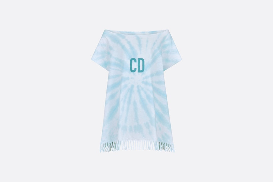 Kid's Dress • Pale Blue Tie-Dye Cotton Jersey
