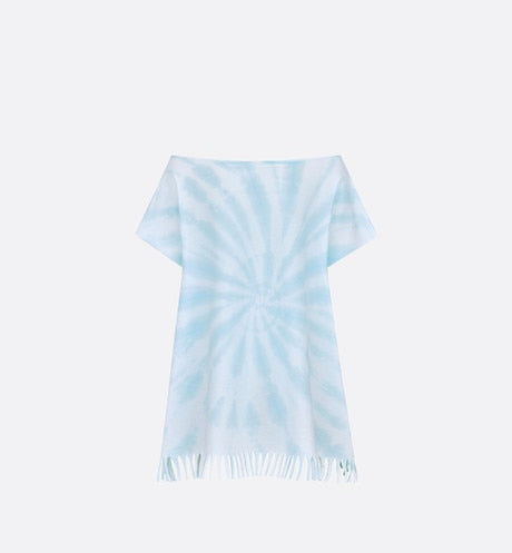 Kid's Dress • Pale Blue Tie-Dye Cotton Jersey