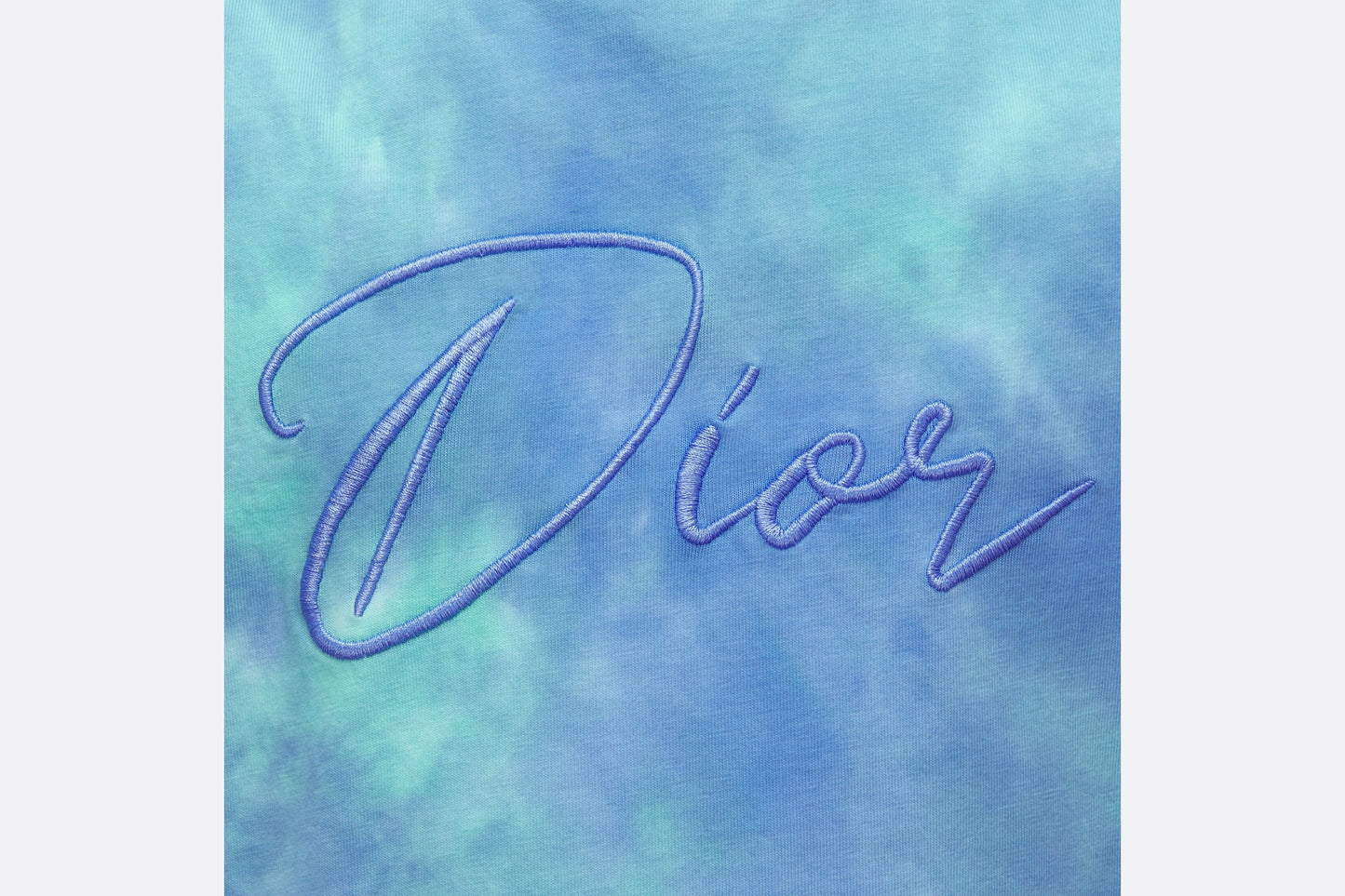 Kid's T-Shirt • Green and Blue Tie-Dye Cotton Jersey