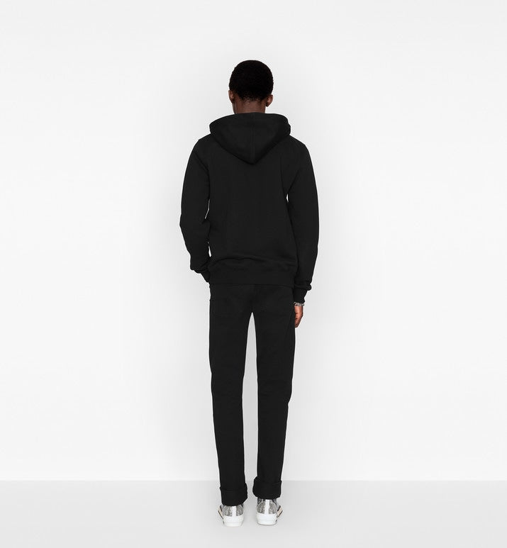 Long Slim-Fit Jeans • Black Cotton Denim