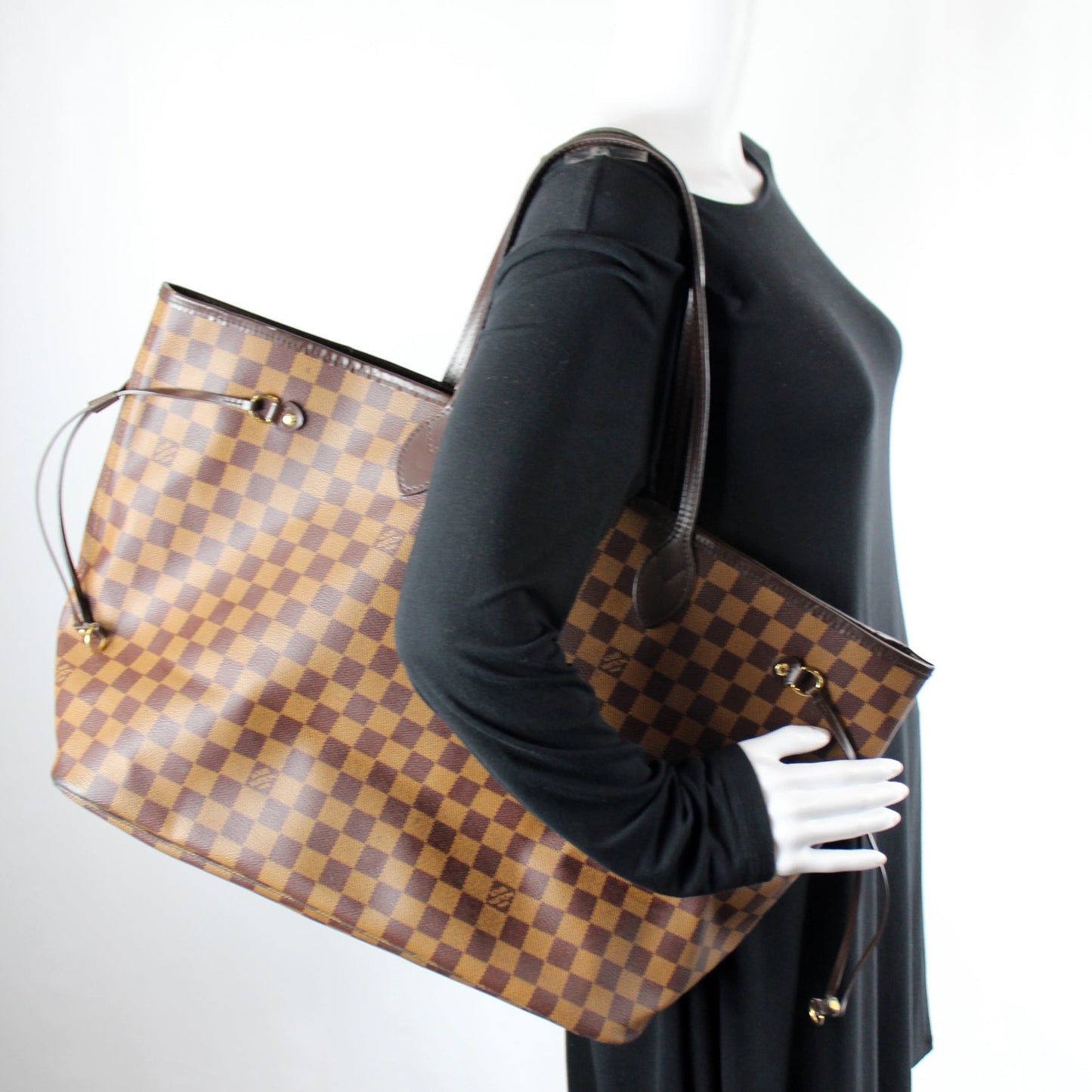 Neverfull W/ Wallet GM Damier Ebene