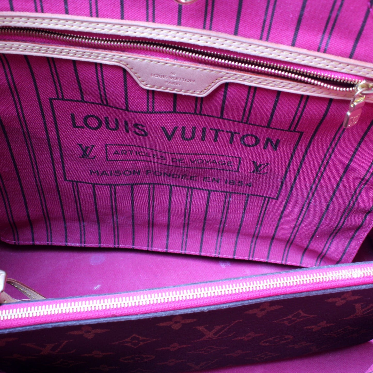 Neverfull w/Wallet MM Monogram