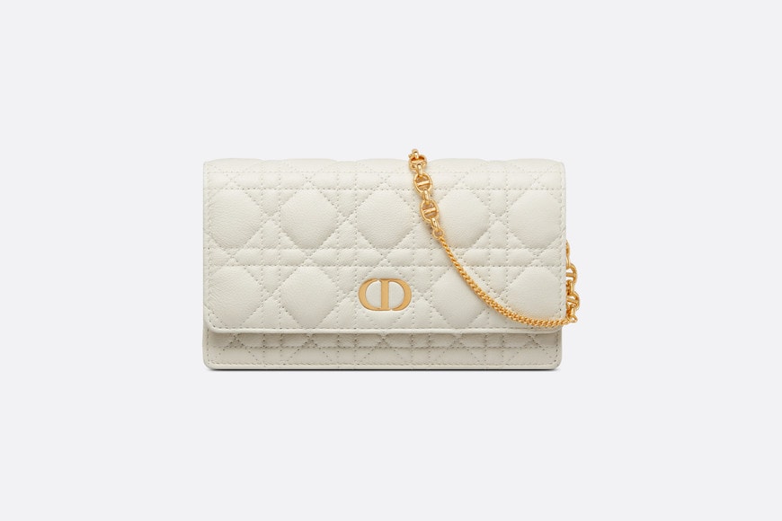 Dior Caro Pouch • Latte Supple Cannage Calfskin