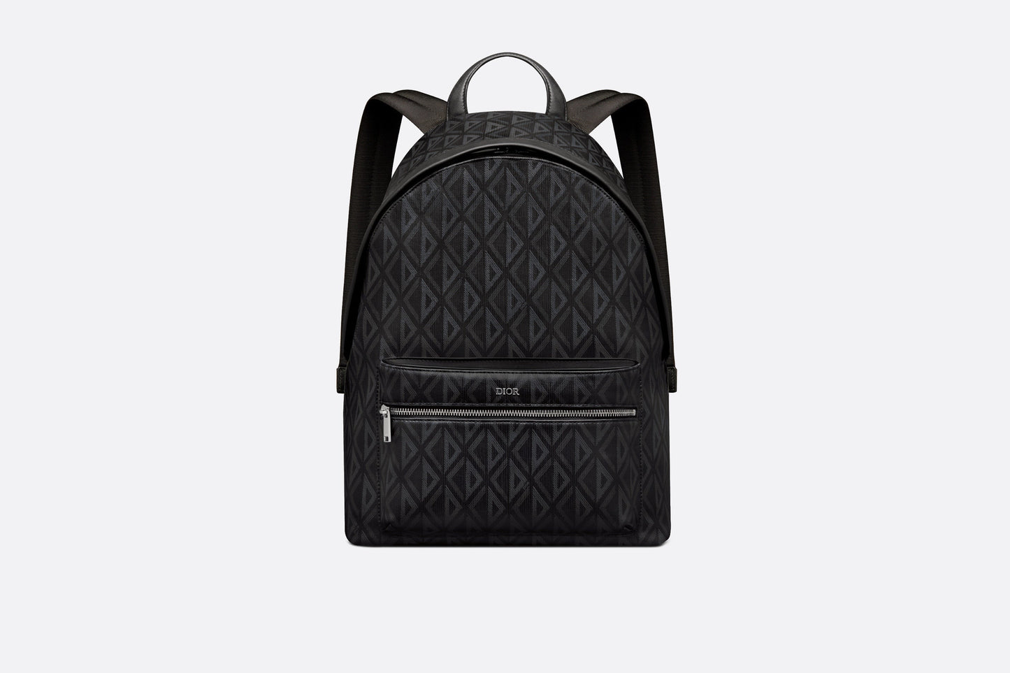 Rider Backpack • Black CD Diamond Canvas and Smooth Calfskin