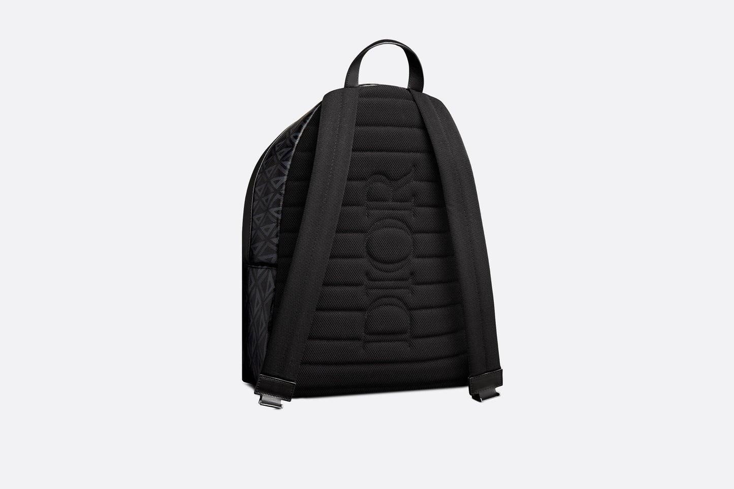 Rider Backpack • Black CD Diamond Canvas and Smooth Calfskin