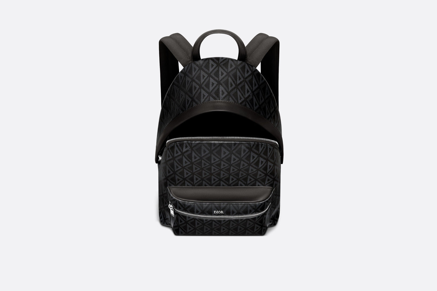 Rider Backpack • Black CD Diamond Canvas and Smooth Calfskin