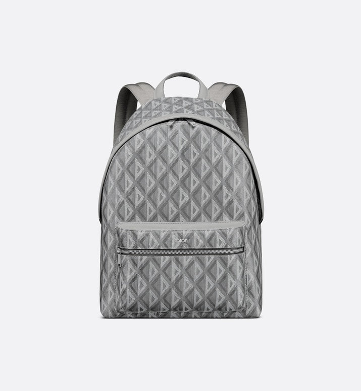 Rider Backpack • Dior Gray CD Diamond Canvas and Smooth Calfskin