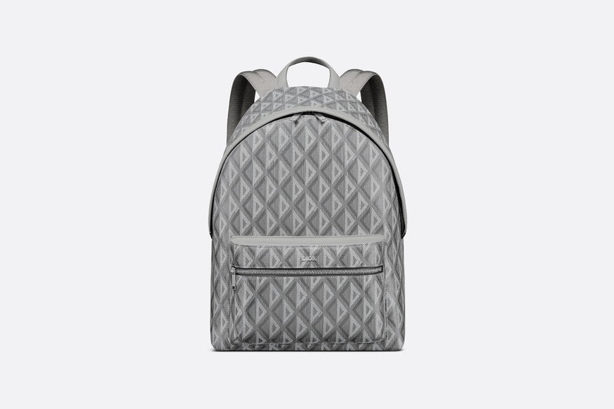 Rider Backpack • Dior Gray CD Diamond Canvas and Smooth Calfskin