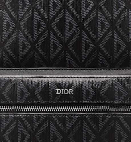 Rider Backpack • Black CD Diamond Canvas and Smooth Calfskin