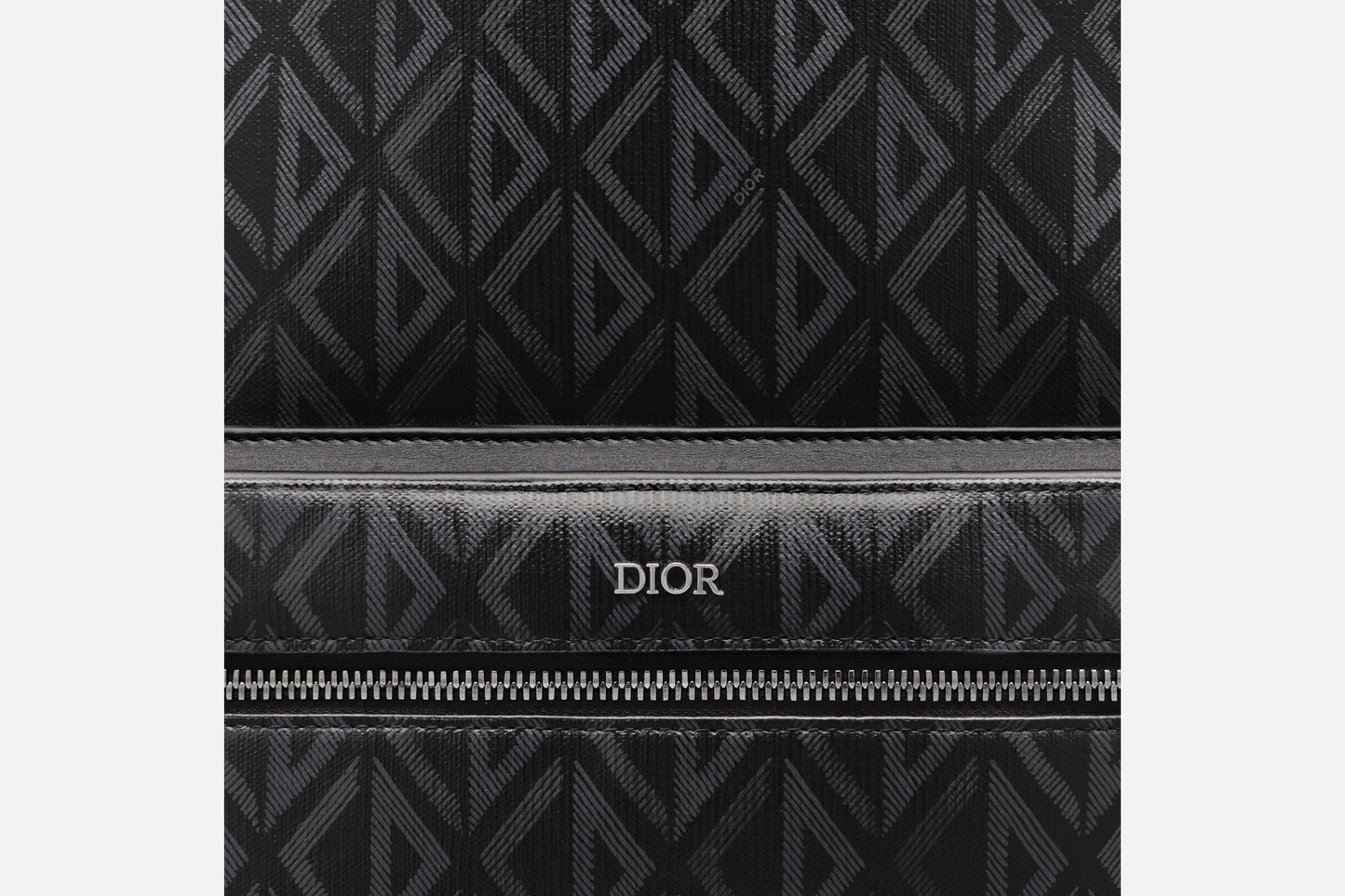 Rider Backpack • Black CD Diamond Canvas and Smooth Calfskin