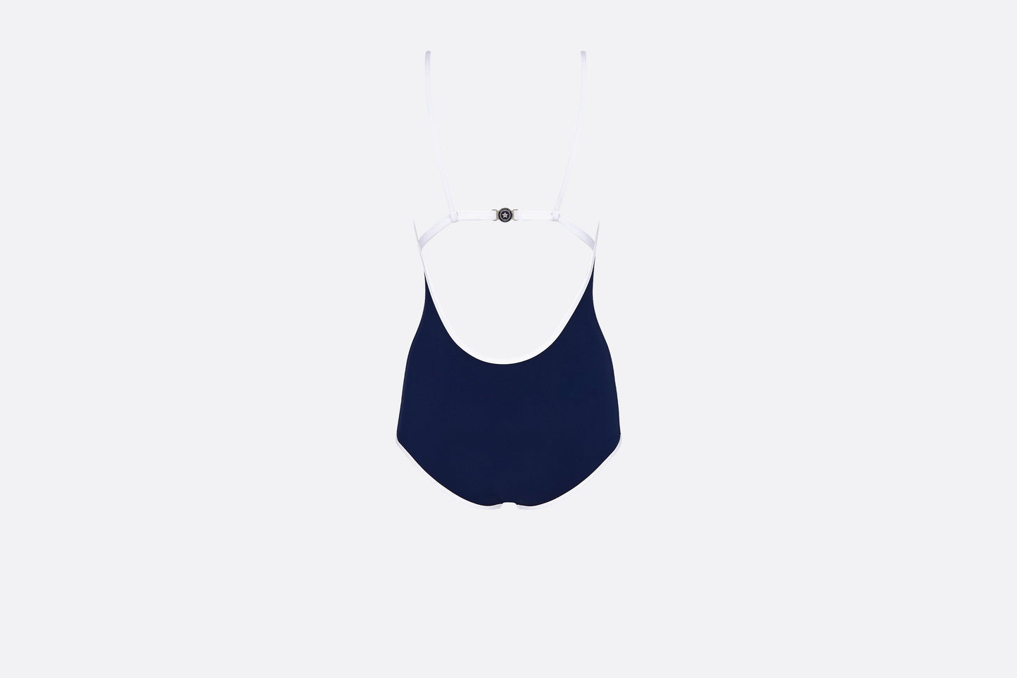 One-Piece Swimsuit • Blue and White Technical Fabric
