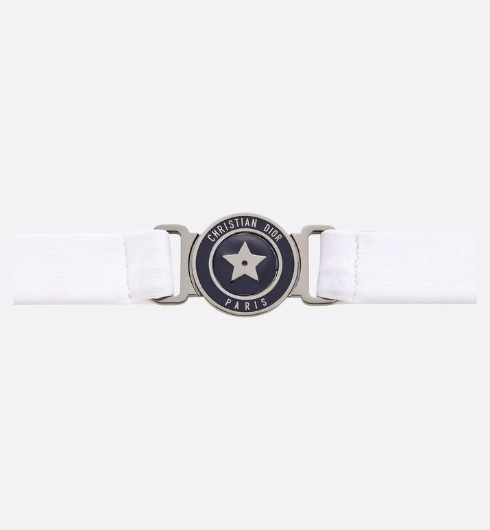 One-Piece Swimsuit • Blue and White Technical Fabric