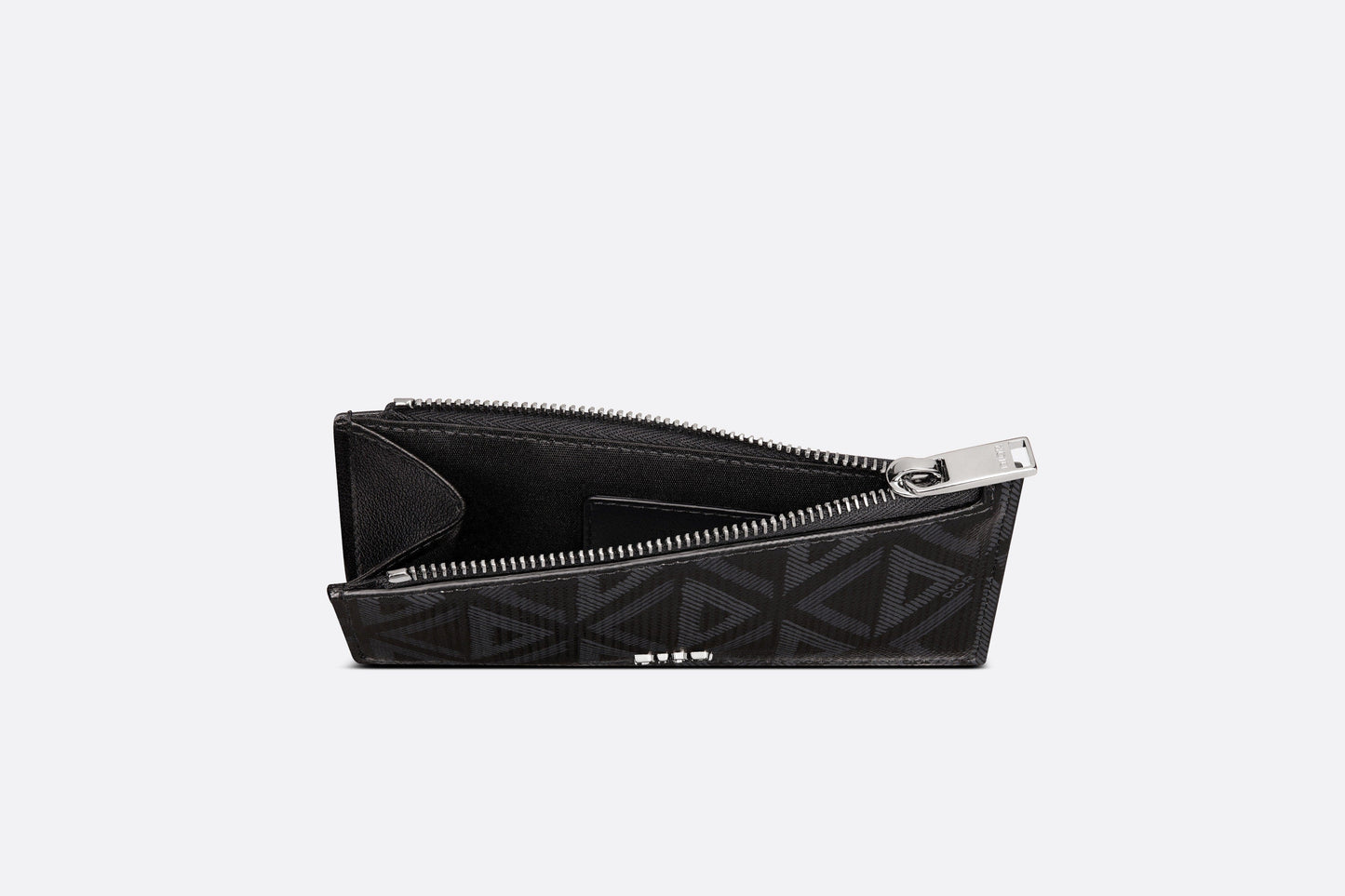 Zipped Card Holder • Black CD Diamond Canvas