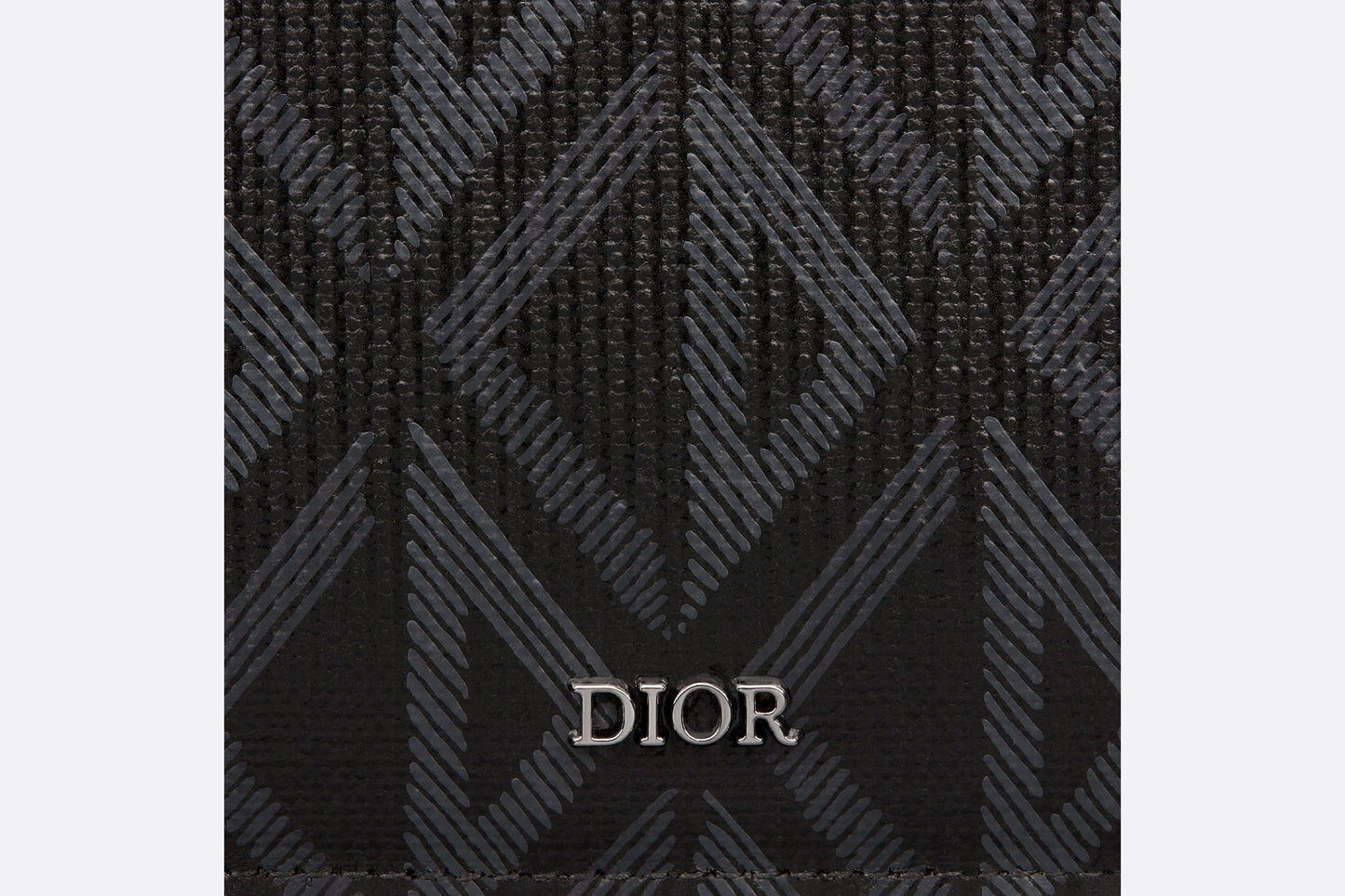 Zipped Card Holder • Black CD Diamond Canvas