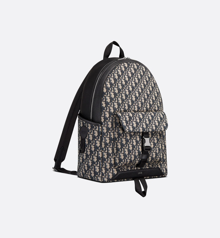 Dior Explorer Backpack • Beige and Black Dior Oblique Jacquard
