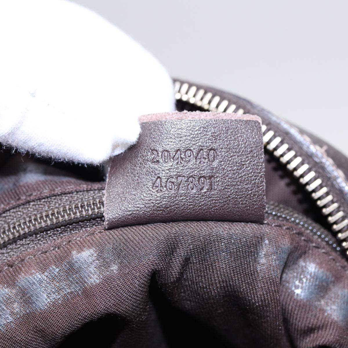 Gucci Abbey Brown Canvas Shoulder Bag ()