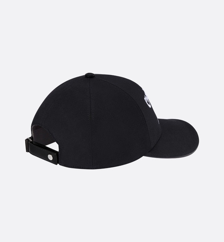 Christian Dior Atelier Baseball Cap • Black Cotton Canvas