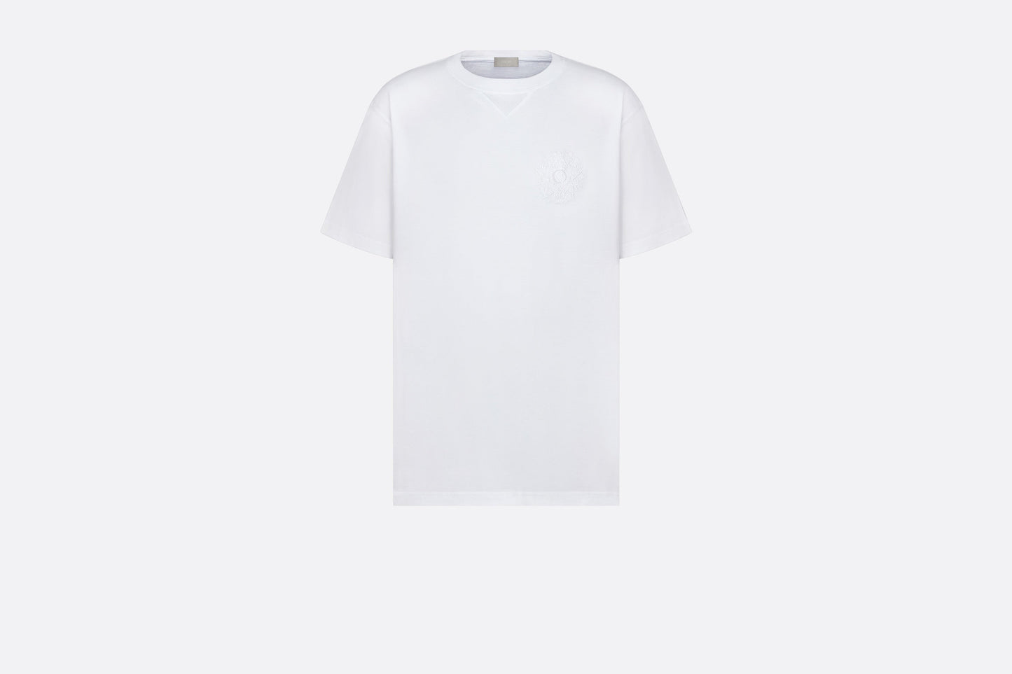 CD Étoile Embroidered Relaxed-Fit T-Shirt • White Cotton Jersey