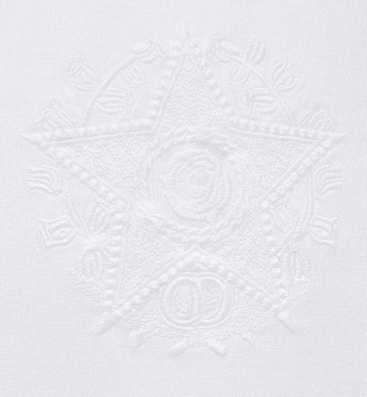 CD Étoile Embroidered Relaxed-Fit T-Shirt • White Cotton Jersey