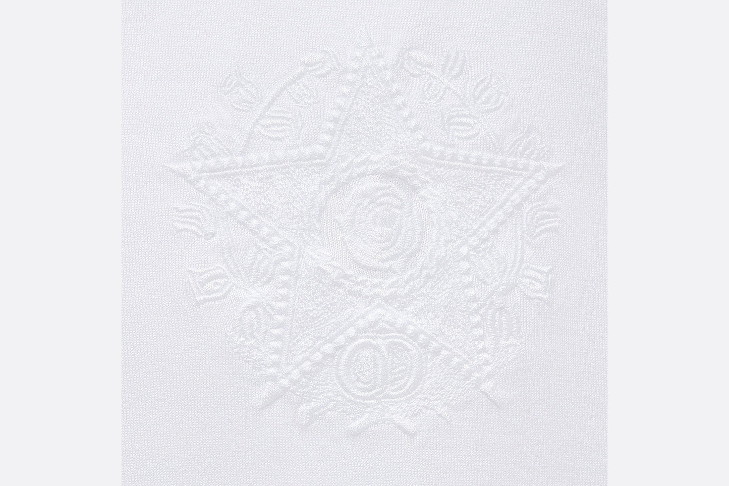 CD Étoile Embroidered Relaxed-Fit T-Shirt • White Cotton Jersey