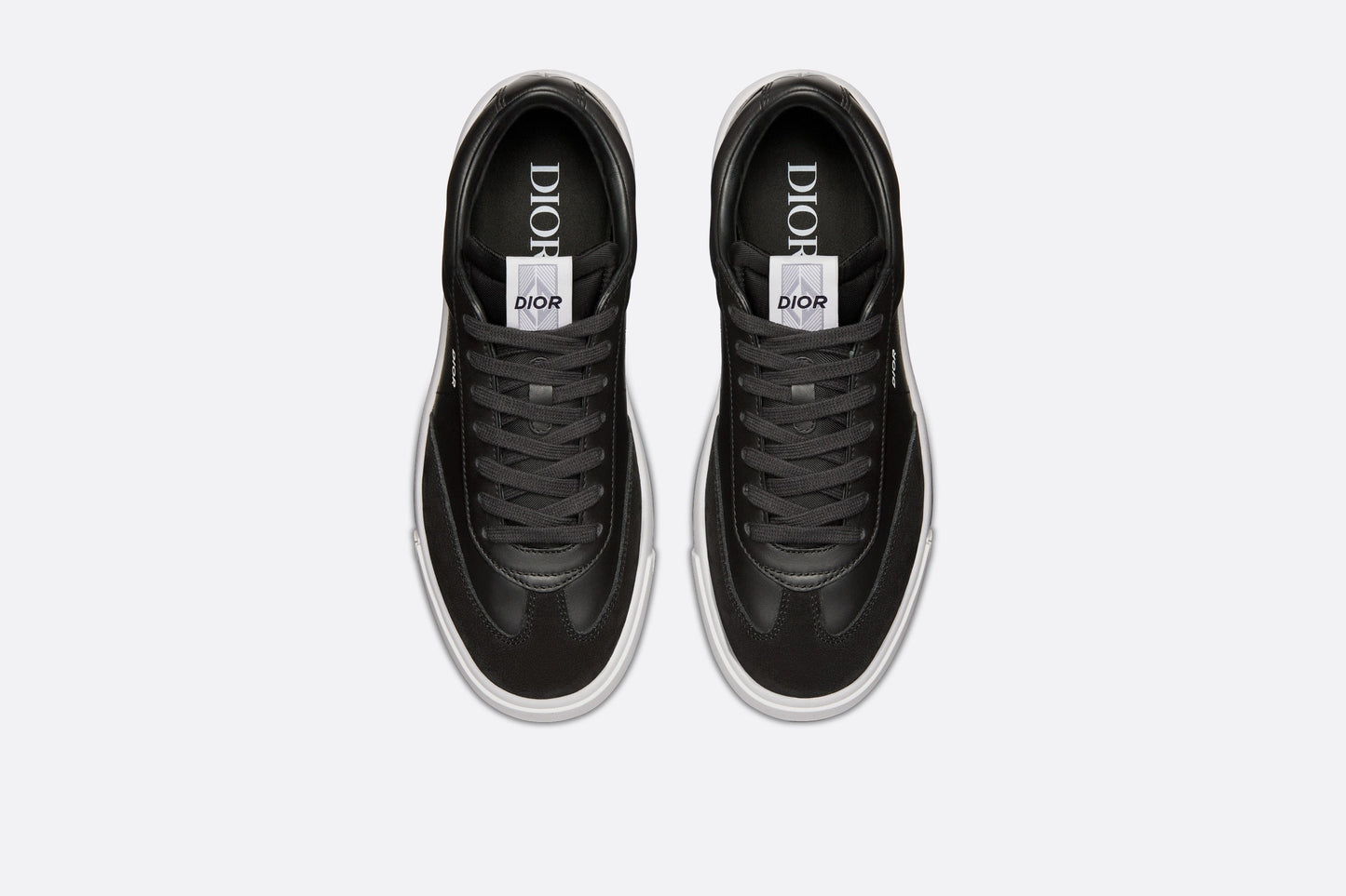 B101 Sneaker • Black Smooth Calfskin and Nubuck