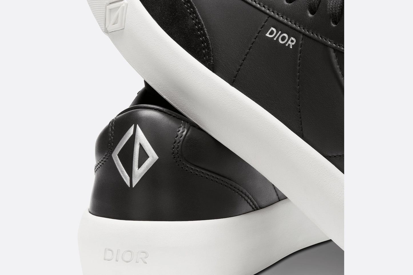 B101 Sneaker • Black Smooth Calfskin and Nubuck