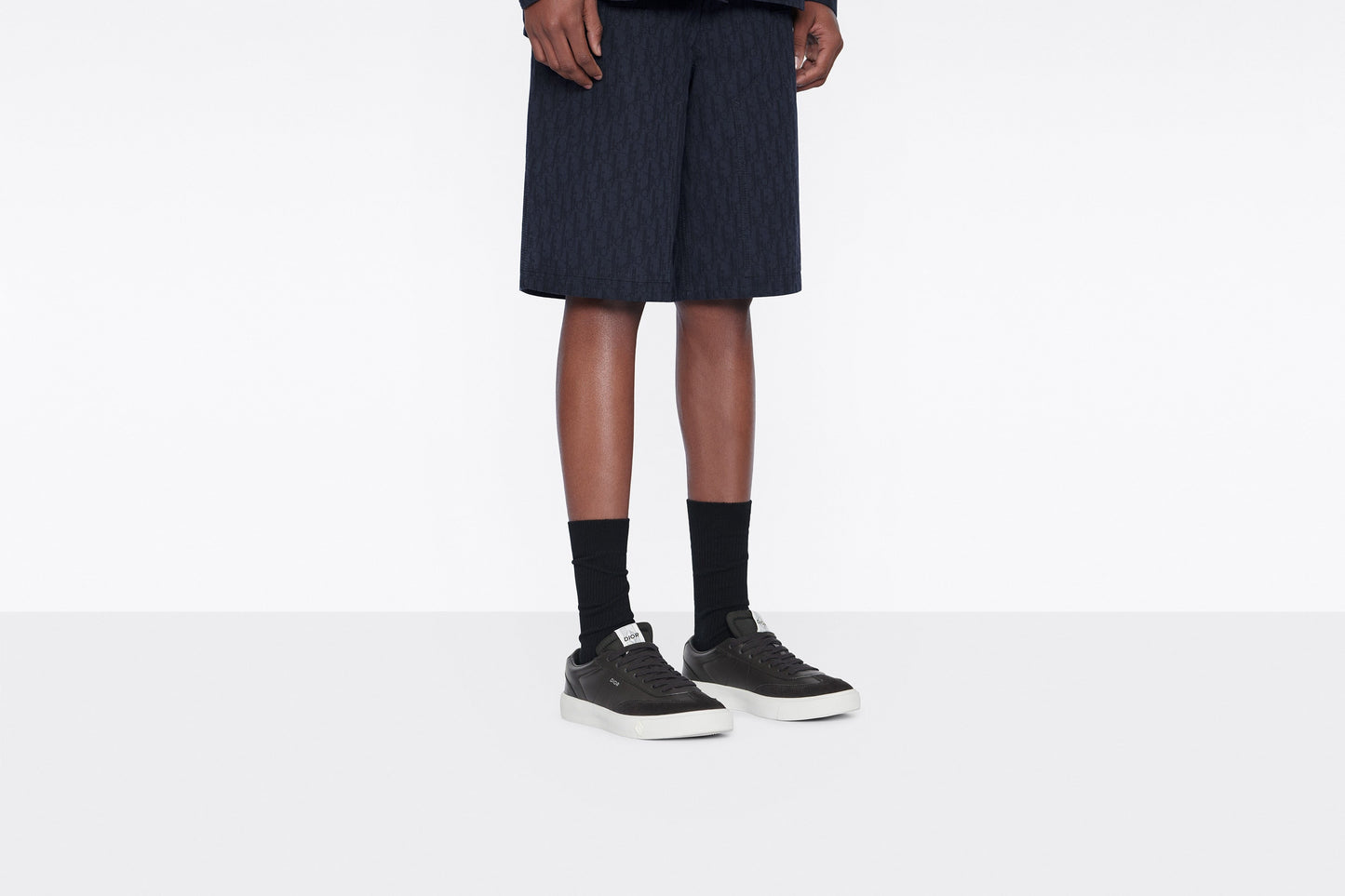 B101 Sneaker • Black Smooth Calfskin and Nubuck