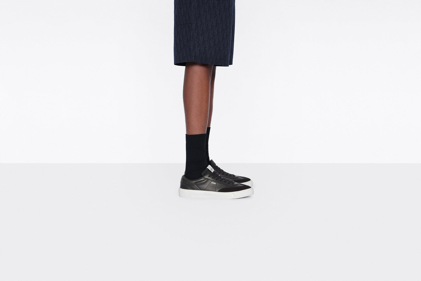 B101 Sneaker • Black Smooth Calfskin and Nubuck