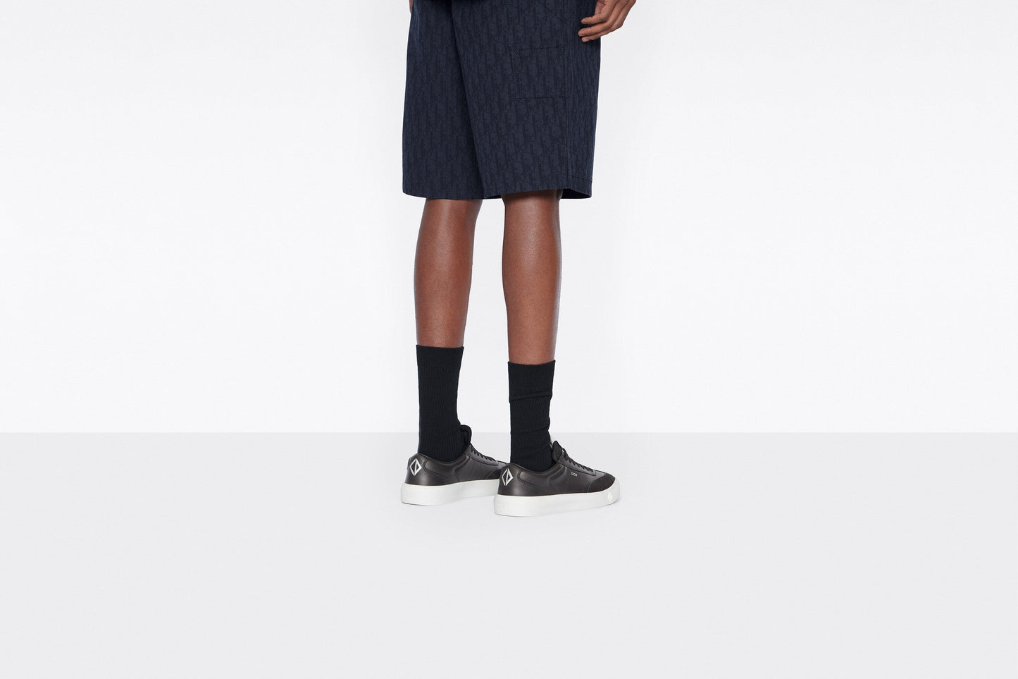 B101 Sneaker • Black Smooth Calfskin and Nubuck