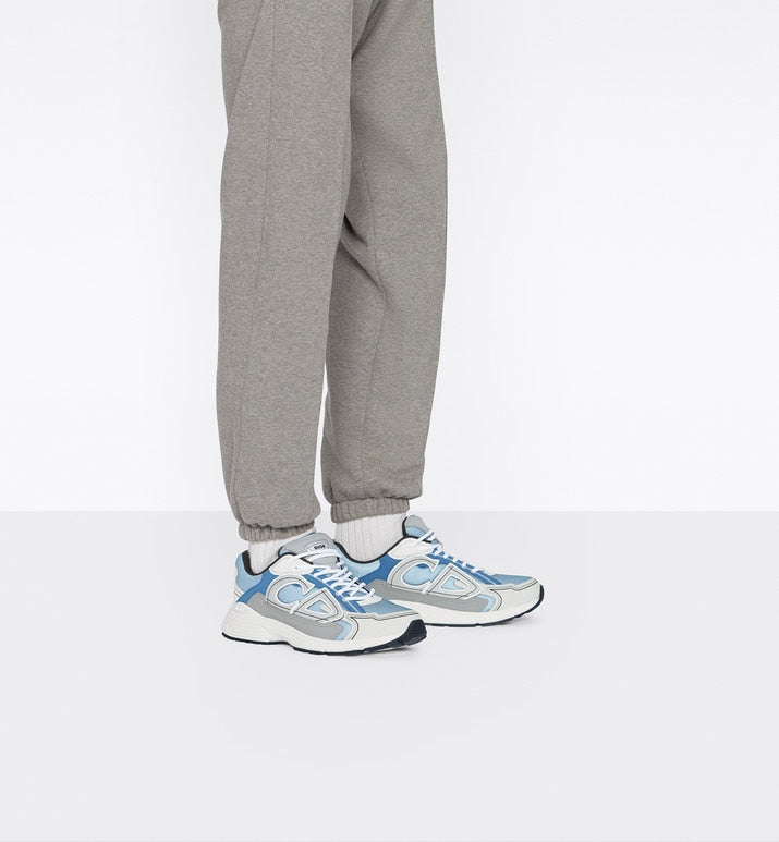 B30 Sneaker • Light Blue Mesh and Blue, Gray and White Technical Fabric