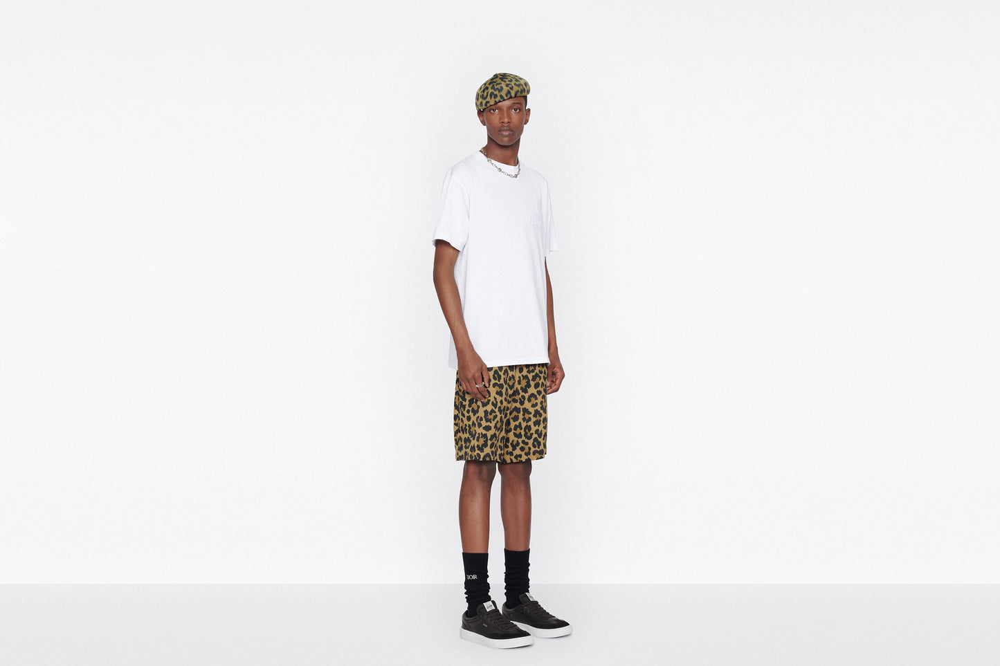 CD Étoile Embroidered Relaxed-Fit T-Shirt • White Cotton Jersey