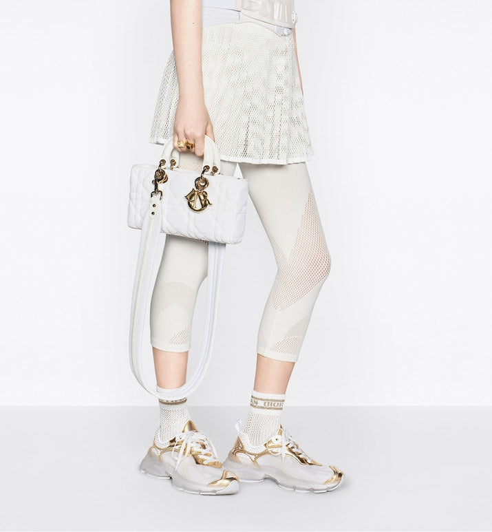 Medium Lady D-Joy Bag • Sand-Colored Cannage Lambskin