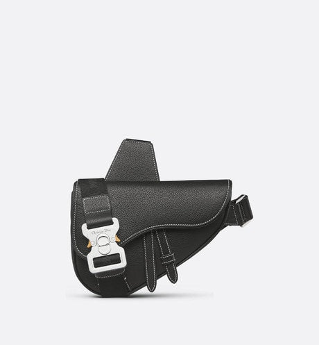Mini Saddle Bag • Black Grained Calfskin