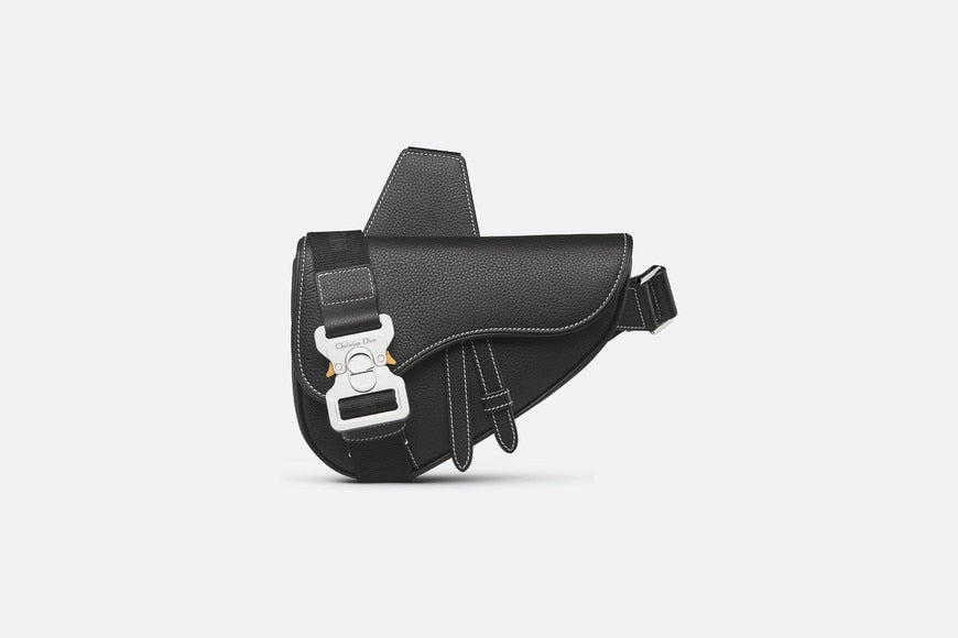 Mini Saddle Bag • Black Grained Calfskin