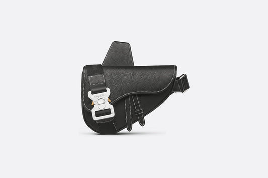 Mini Saddle Bag • Black Grained Calfskin