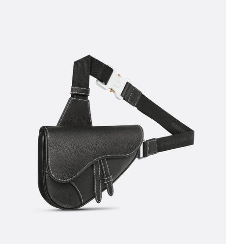 Mini Saddle Bag • Black Grained Calfskin