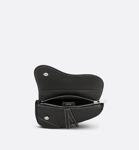 Mini Saddle Bag • Black Grained Calfskin