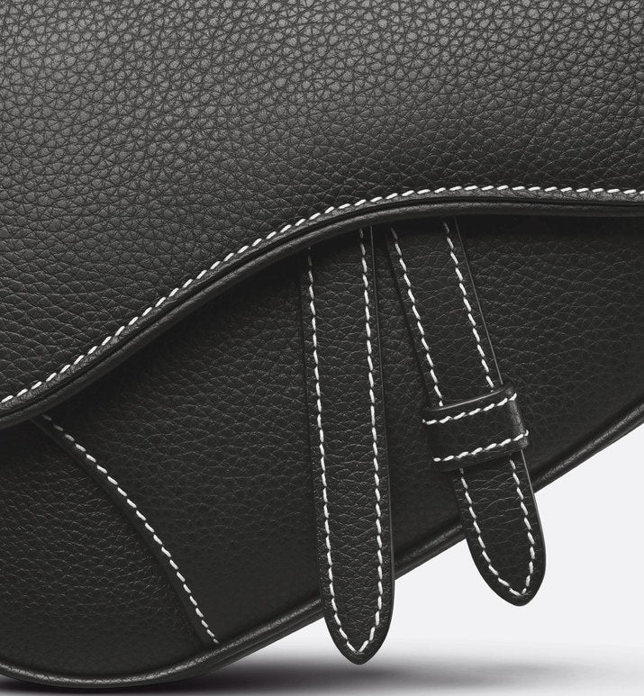 Mini Saddle Bag • Black Grained Calfskin