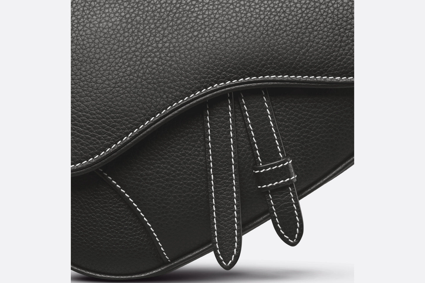 Mini Saddle Bag • Black Grained Calfskin