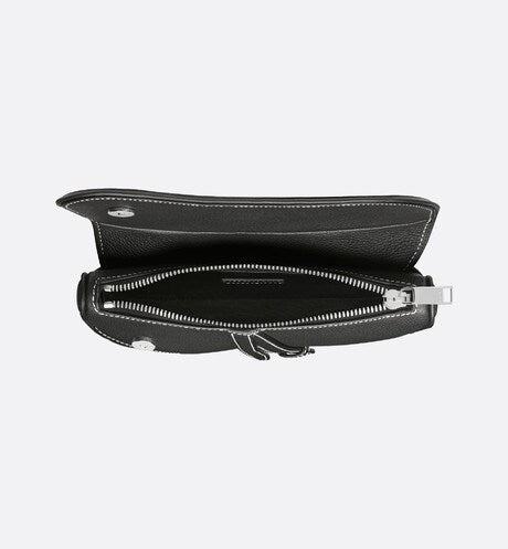 Mini Saddle Bag • Black Grained Calfskin