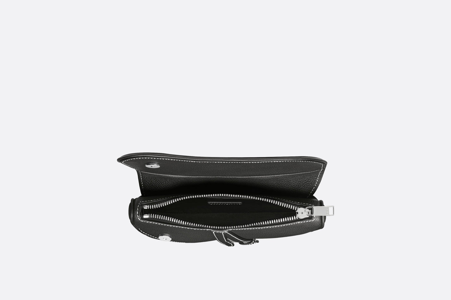 Mini Saddle Bag • Black Grained Calfskin