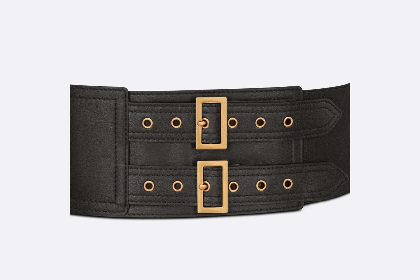 Saddle Belt • Black Smooth Calfskin, 13.5 CM