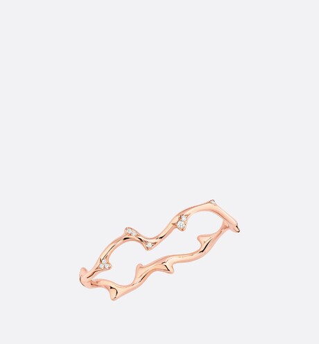 Bois de Rose Double Ring • Pink Gold and Diamonds