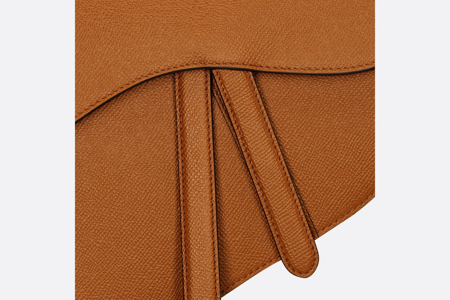 Saddle Bag with Strap • Golden Saddle Grained Calfskin